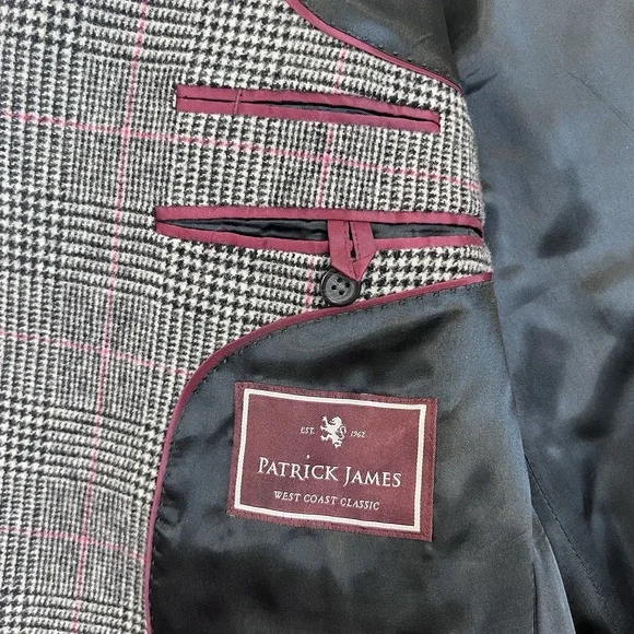 Vintage Patrick James Cotter Men's 42S Short Blazer Suit Jacket Camel‎ Hair - Picture 7 of 9